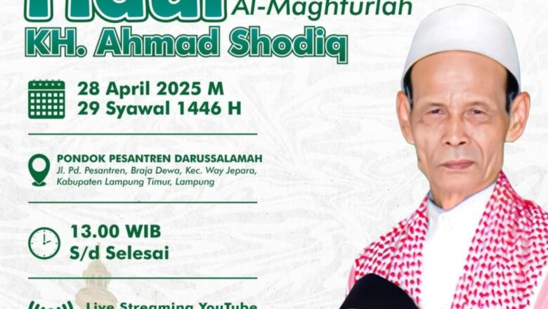 Haul KH. Ahmad Shodiq ke-7 Digelar Khidmat dan Meriah dengan Halal Bihalal Santri dan Bai’at Thoriqoh