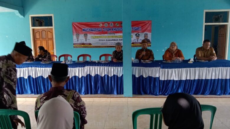 MUSYAWARAH KHUSUS PEMBENTUKAN KOPERASI MERAH PUTIH TIYUH KAGUNGAN RATU