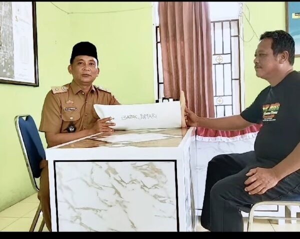 Kepalo Tiyuh Mulya Sari Sampaikan Terima Kasih atas Bantuan Kaki Palsu untuk Warganya